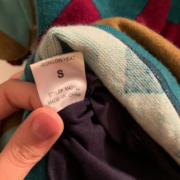 Long sleeve chevron sweater dress. - Picture 5 of 5